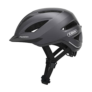 ABUS City Helmet Pedelec 1.1 - Bicycle helmet with rear light for city traffic - for women and men - titanium (greyish), on sale